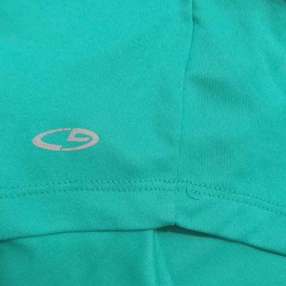 Champion C9 Brand Semi Fitted Active Wear Women Size Medium Green Short Sleeve - Picture 7 of 11